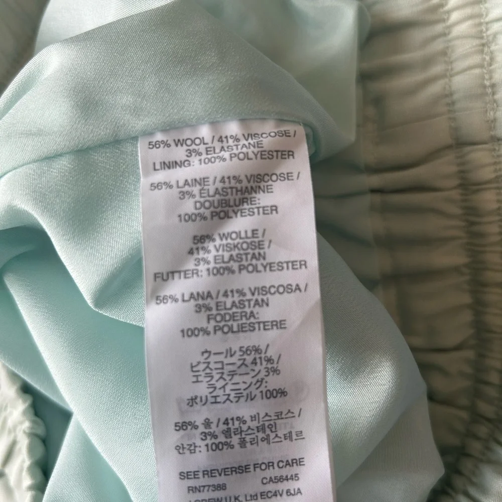 J Crew Seafoam Harlow Drapey Pants Mint Green Drawstring 6